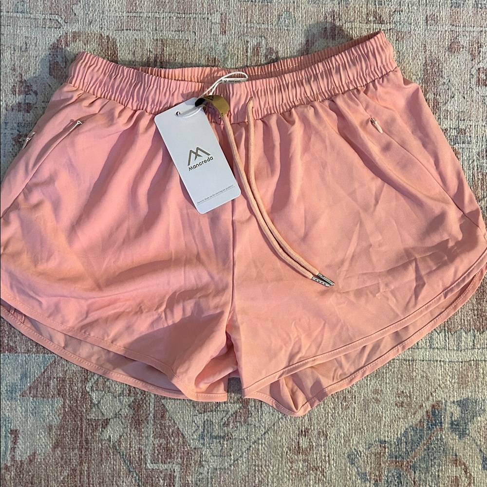 Mancreda Blush Pink Athletic Shorts